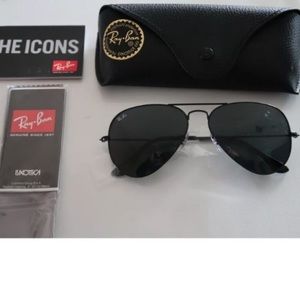 SALE! Rayban Aviator Sunglasses Black RB3025 58mm
